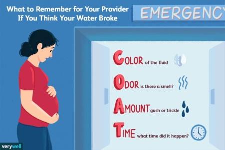 Things to remember when your water broke